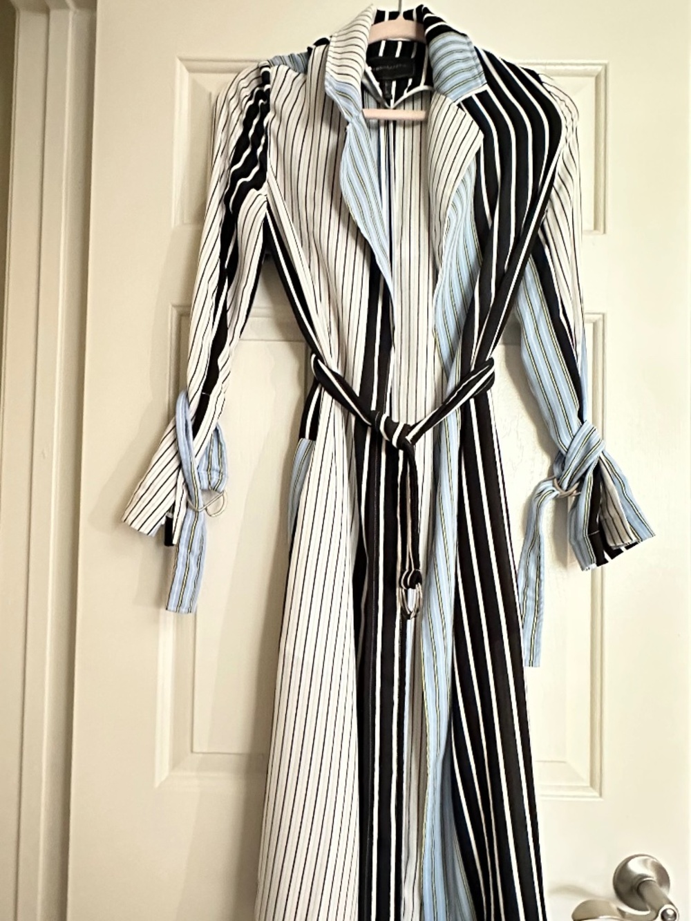 BCBG Max Azria light weight trench perfect for late summer, and fall.
